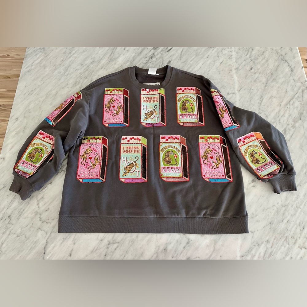Queen Of Sparkles matchbox shirt. Large